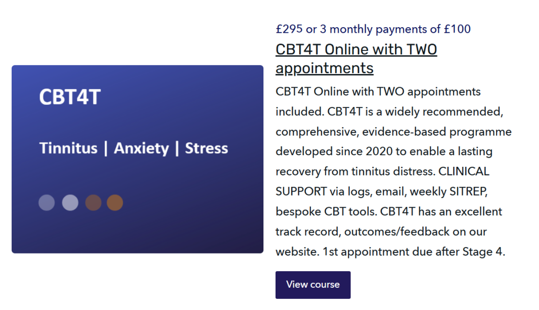 CBT4T Online with TWO appointments included. Opt to add additional appointment with discount during checkout<br />