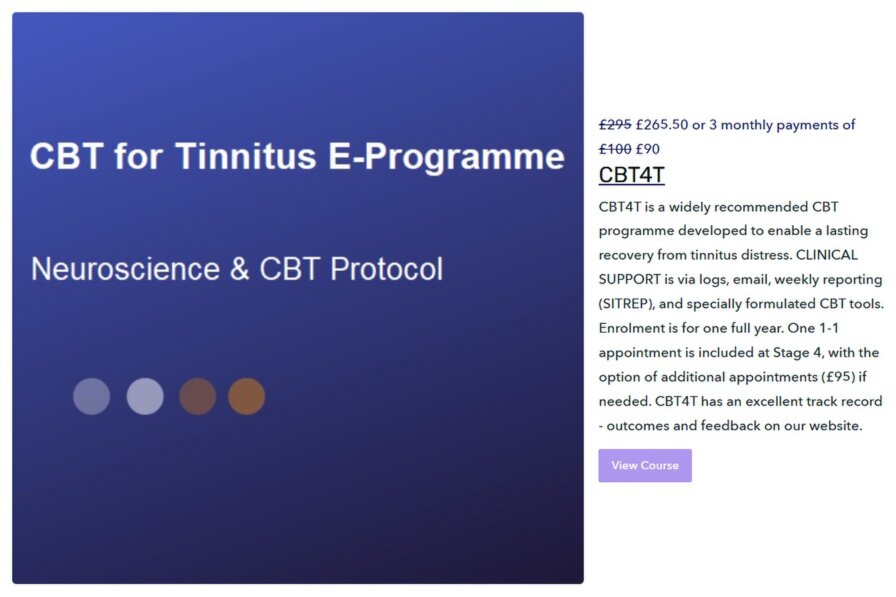 CBT4T Tinnitus UK Supporter